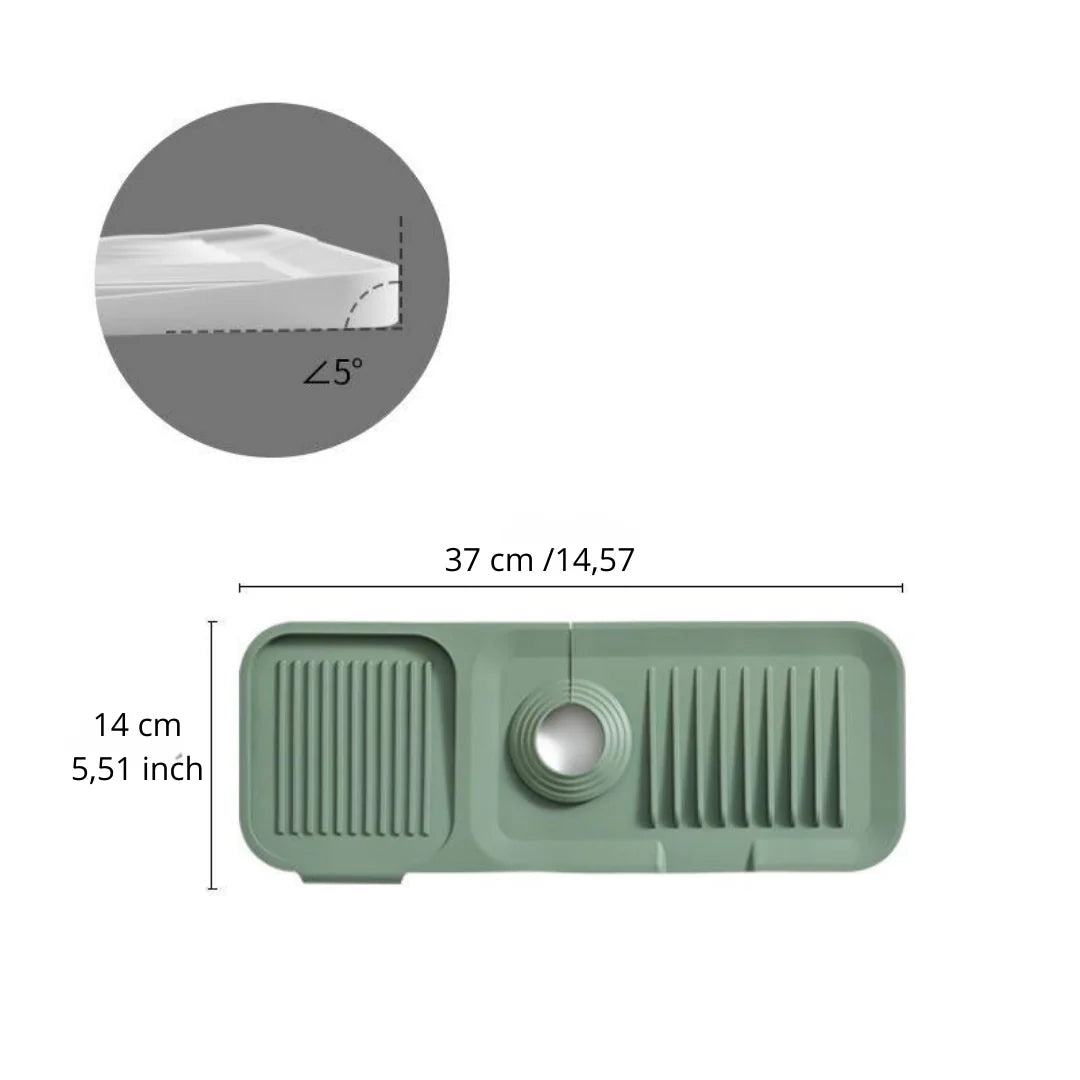 Silicone drip mat: quick, safe drying