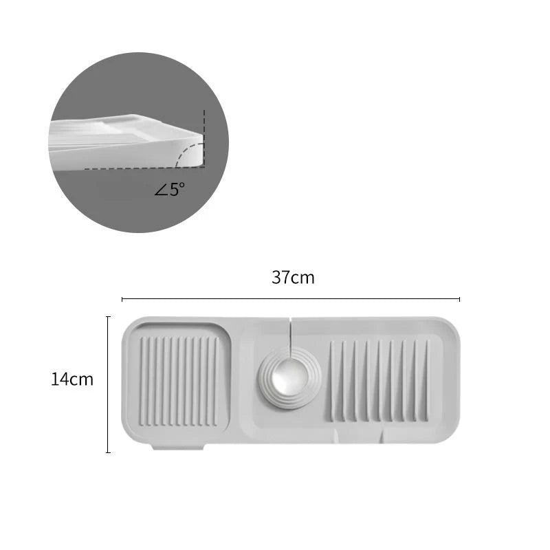 Silicone drip mat: quick, safe drying
