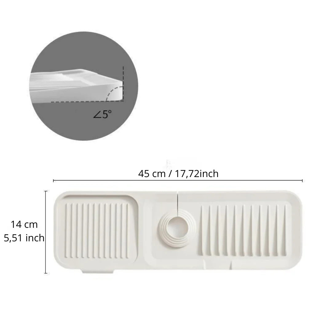Silicone drip mat: quick, safe drying