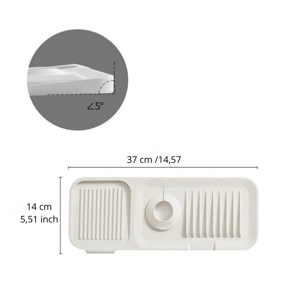 Silicone drip mat: quick, safe drying