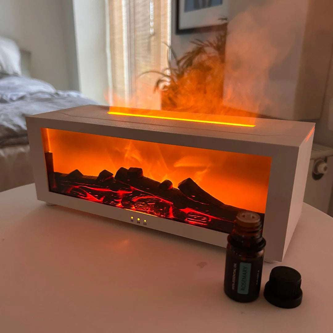 Relaxing Fireplace Diffuser + 1 FREE Essential Oil