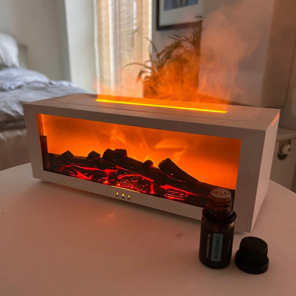 Relaxing Fireplace Diffuser + 1 FREE Essential Oil