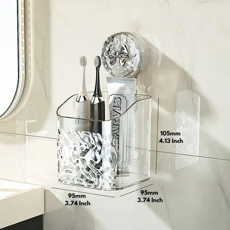 Practical no-drill bathroom wall shelf
