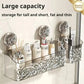 Practical no-drill bathroom wall shelf